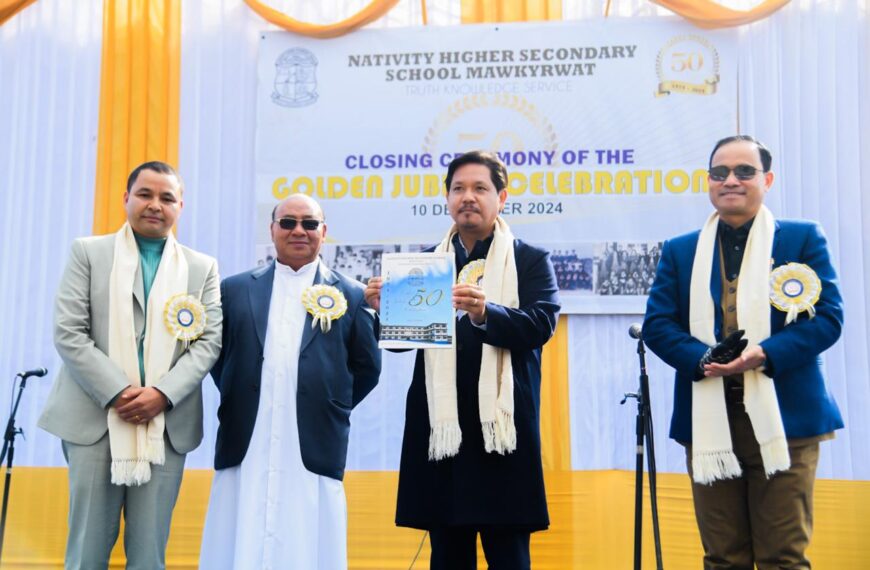 Mawkyrwat’s Nativity School Celebrates 50 Years: CM Sangma Joins Grand Closing Ceremony