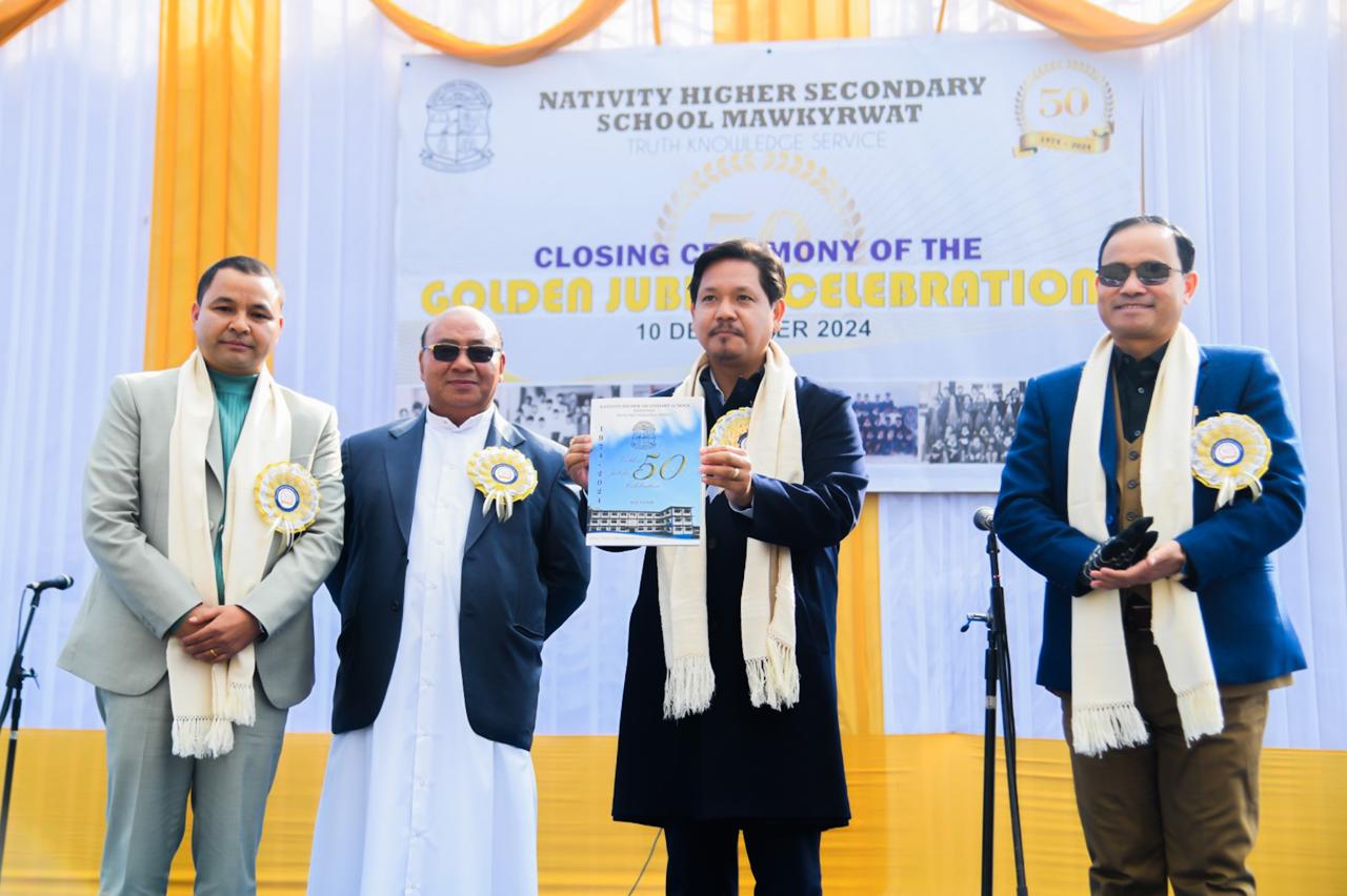 Mawkyrwat’s Nativity School Celebrates 50 Years: CM Sangma Joins Grand Closing Ceremony