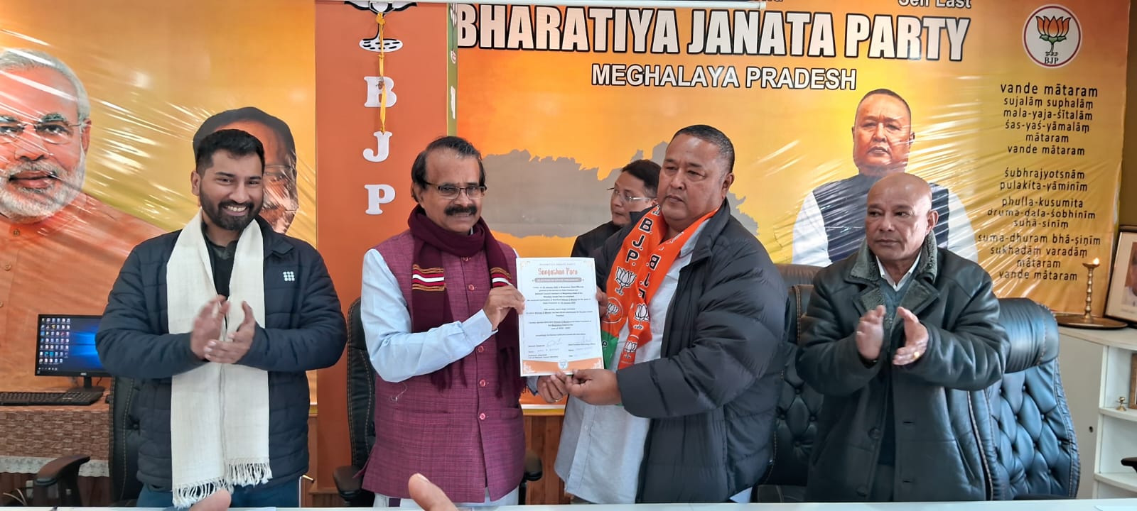 Rikman G Momin Re-Elected as Meghalaya BJP State President