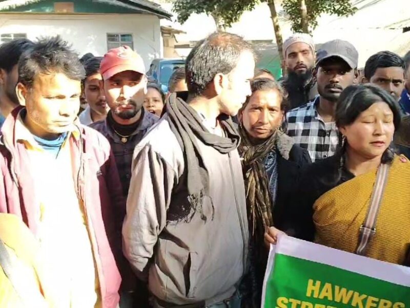 Hawkers Association Protests Relocation Notification by Shillong Municipal Board