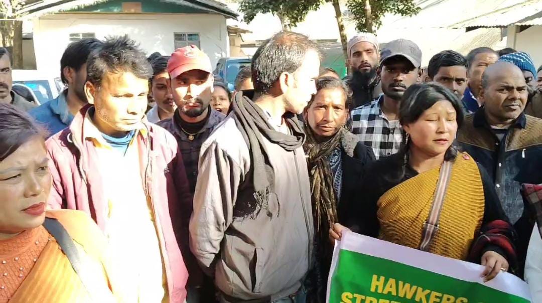 Hawkers Association Protests Relocation Notification by Shillong Municipal Board