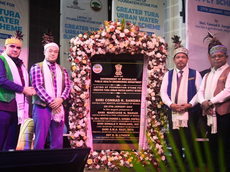 Meghalaya CM Lays Foundation for Greater Tura Urban Water Supply Scheme