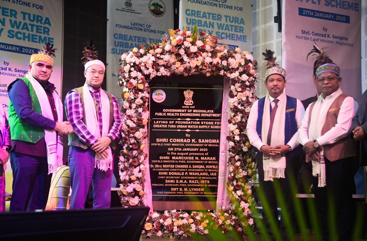 Meghalaya CM Lays Foundation for Greater Tura Urban Water Supply Scheme