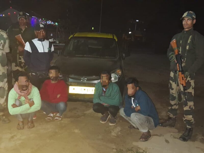 BSF Thwarts Illegal Border Crossing, Nabs Five in Meghalaya