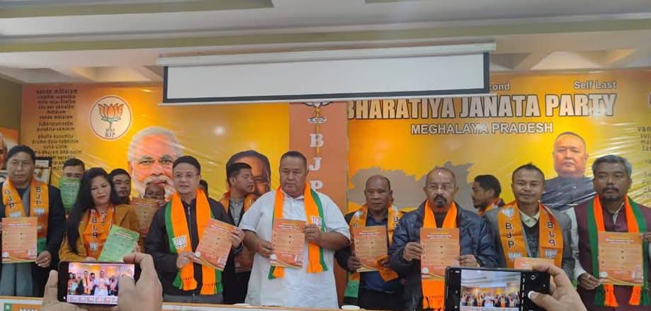 BJP Meghalaya Releases Manifesto for Two ADC Elections