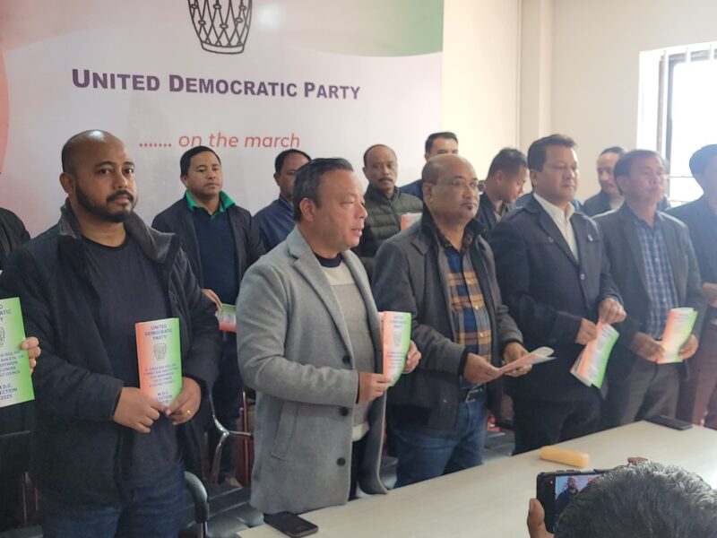 UDP Reaffirms Stance on Border Dispute, Says Elaka Boundaries Should Define Meghalaya’s Borders