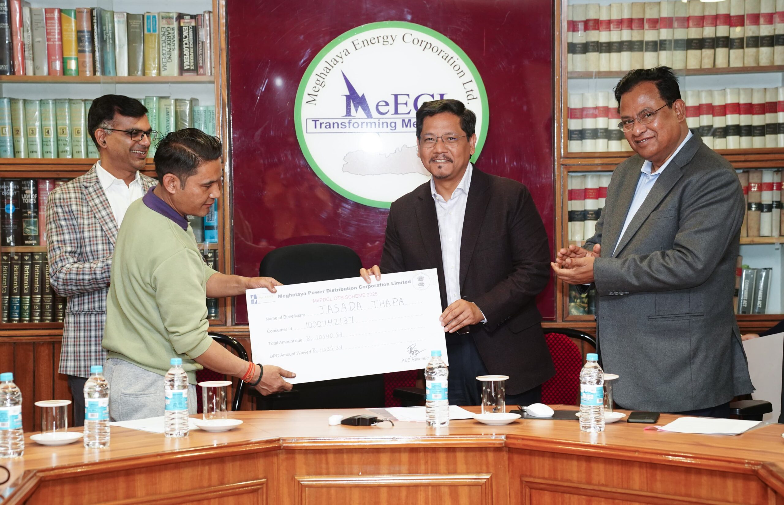 CM Conrad Sangma Launches One-Time Settlement Scheme for MeECL Consumers